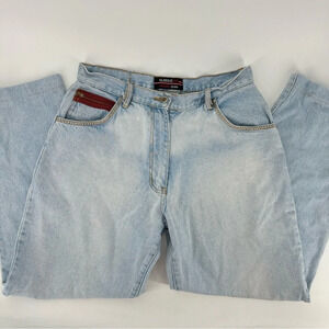 Classic Fit Original Denim 1990s Wide Leg High Rise Pocket Zipper Jeans